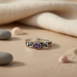Load image into Gallery viewer, 925 Silver Amethyst Ring for Women | Gemstone Ring