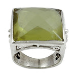 Load image into Gallery viewer, 925 Silver Citrine Square Ring for Women | Gemstone Jewelry