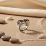 Load image into Gallery viewer, Silver Multi-Gemstone Ring for Women | Statement Jewelry