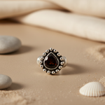 将图像加载到图库查看器中, 925 Silver Garnet Ring for Women | Statement Jewelry Gift