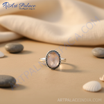Load image into Gallery viewer, 925 Silver Rose Quartz Ring for Women | Gemstone Jewelry