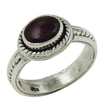 Load image into Gallery viewer, 925 Silver Garnet Oval Ring for Women | Gemstone Jewelry