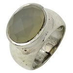 Load image into Gallery viewer, 925 Silver Chalcedony Gemstone Ring for Women | Statement Jewelry