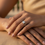 将图像加载到图库查看器中, 925 Silver Square Gemstone Ring for Women | Daily Wear Jewelry