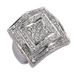 Load image into Gallery viewer, Silver Cubic Zirconia Statement Ring for Women | Gift Jewelry