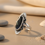 Load image into Gallery viewer, 925 Silver Black Onyx Ring for Women | Statement Jewelry
