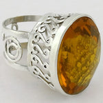 Load image into Gallery viewer, 925 Silver Citrine Cocktail Ring for Women | Gemstone Jewelry