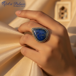 Load image into Gallery viewer, 925 Silver Lapis Lazuli Ring for Women | Teardrop Gemstone Ring