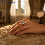 Load image into Gallery viewer, 925 Silver White Topaz Ring for Women | Gemstone Ring