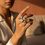 将图像加载到图库查看器中, 925 Silver White Topaz Ring for Women | Gemstone Ring