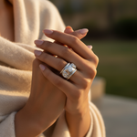 将图像加载到图库查看器中, Silver Ring with Cubic Zirconia Stones | Women's Fashion Ring