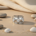 将图像加载到图库查看器中, Silver Ring with Cubic Zirconia Stones | Women's Fashion Ring