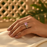 将图像加载到图库查看器中, Silver Pink Gemstone Ring for Women | Sterling Silver Ring