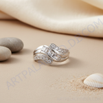 Load image into Gallery viewer, Anillo de plata con circonita cúbica para mujer | Uso diario | Regalo