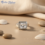 Load image into Gallery viewer, 925 Silver Square Cut Ring for Women | Gemstone Jewelry