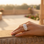 Load image into Gallery viewer, Silver Ring with Cubic Zirconia Stones for Women | Gift Jewelry