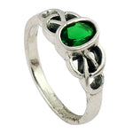 Load image into Gallery viewer, 925 Sterling Silver Green Gemstone Ring for Women | Gift