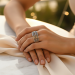 Load image into Gallery viewer, Silver Ring with Cubic Zirconia Stones for Women | Daily Wear Jewelry