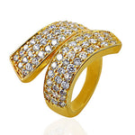 Load image into Gallery viewer, gold plating Ring with Cubic Zirconia Stones for Women | Daily Wear