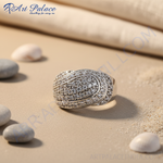 Load image into Gallery viewer, Anillo de plata con circonita cúbica para mujer | Joyería llamativa