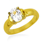 Load image into Gallery viewer, gold plating Ring with White Stone | Women's Ring | Gift for Her