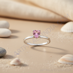Load image into Gallery viewer, Anillo de topacio rosa en plata 925 para mujer | Joyería con piedras preciosas