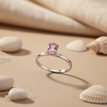 将图像加载到图库查看器中, 925 Silver Pink Topaz Ring for Women | Gemstone Jewelry
