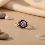 将图像加载到图库查看器中, 925 Silver Pink Gemstone Ring for Women | Gift Jewelry