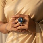 将图像加载到图库查看器中, 925 Silver Labradorite Gemstone Ring for Women | Gift Jewelry