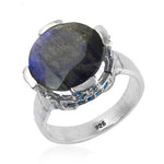 Load image into Gallery viewer, 925 Silver Labradorite Gemstone Ring for Women | Gift Jewelry