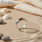 Load image into Gallery viewer, Anillo de plata de ley 925 con piedra verde para mujer