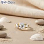 Load image into Gallery viewer, Anillo de oro con circonitas cúbicas para mujer | Regalo de aniversario