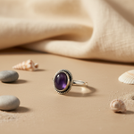 将图像加载到图库查看器中, 925纯银紫水晶戒指(女士款)| 礼品首饰