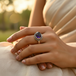将图像加载到图库查看器中, 925 Sterling Silver Amethyst Ring for Women | Gift Jewelry