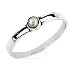 将图像加载到图库查看器中, 925 Silver Pearl Ring for Women | Minimalist Jewelry