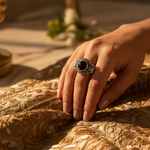 将图像加载到图库查看器中, 925 Silver Onyx Ring for Women | Gemstone Ring