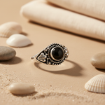 将图像加载到图库查看器中, 925 Silver Onyx Ring for Women | Gemstone Ring