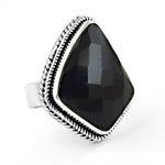 Load image into Gallery viewer, 925 Silver Onyx Ring for Women | Statement Jewelry Gift