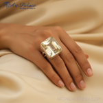 Load image into Gallery viewer, Silver Ring with Citrine Gemstone for Women | Statement Jewelry
