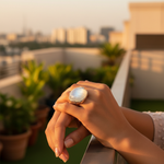 将图像加载到图库查看器中, Silver Moonstone Ring for Women | Sterling Silver Jewelry