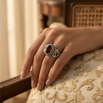 Load image into Gallery viewer, 925 Silver Garnet Ring for Women | Gemstone Jewelry
