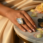 Load image into Gallery viewer, Silver Moonstone Ring for Women | Statement Jewelry Gift