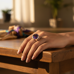 Load image into Gallery viewer, 925 Silver Amethyst Ring for Women | Gemstone Jewelry Gift