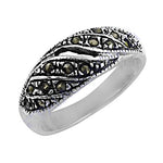 Load image into Gallery viewer, 925 Silver Marcasite Ring for Women | Sterling Silver Ring