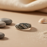 将图像加载到图库查看器中, 925 Silver Marcasite Ring for Women | Sterling Silver Ring