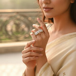 Load image into Gallery viewer, Silver Cubic Zirconia Ring for Women | Wedding Jewelry