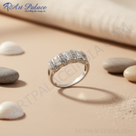 Load image into Gallery viewer, Silver Cubic Zirconia Ring for Women | Wedding Jewelry