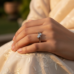将图像加载到图库查看器中, Silver Two Stone Diamond Ring | Engagement Ring | Gift