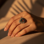 将图像加载到图库查看器中, 925 Silver Triangle Gemstone Ring for Women | Gift Jewelry