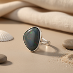 将图像加载到图库查看器中, 925 Silver Opal Ring | Women's Gemstone Ring | Gift